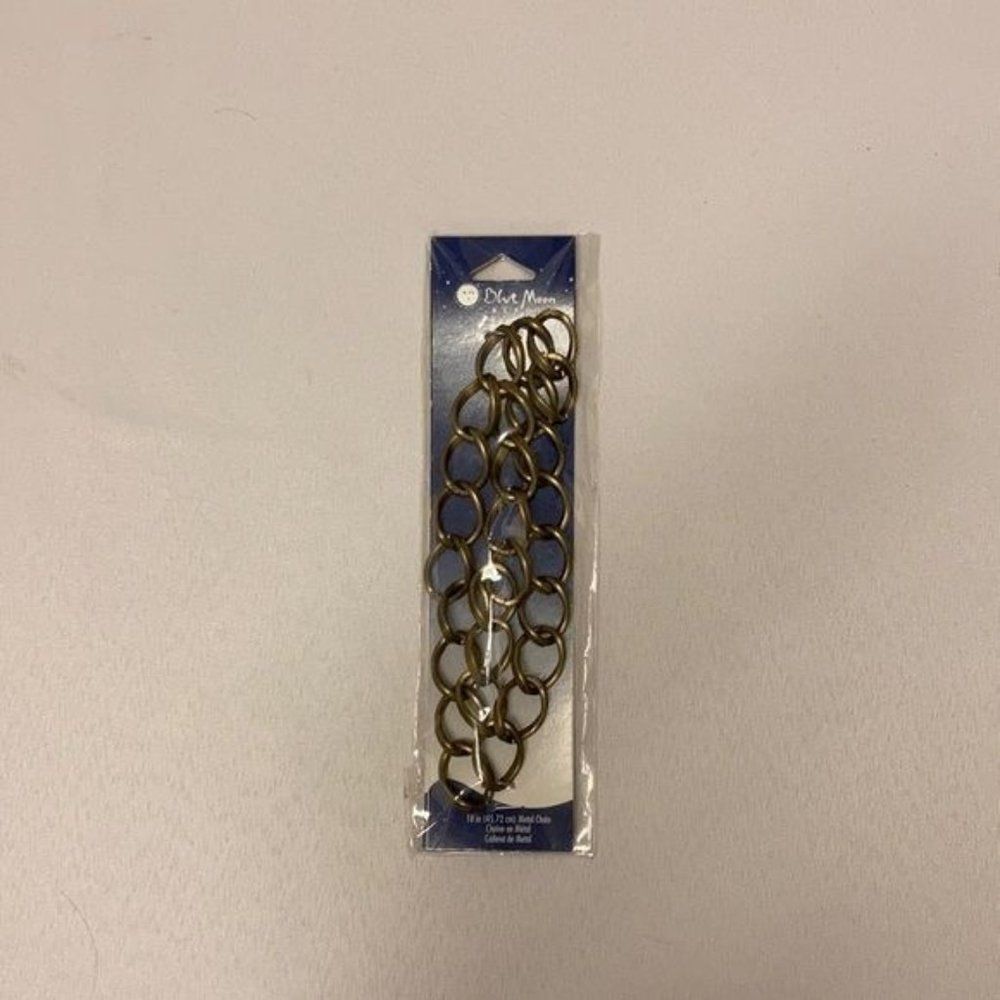 18” Large Gold Tone Metal Chain